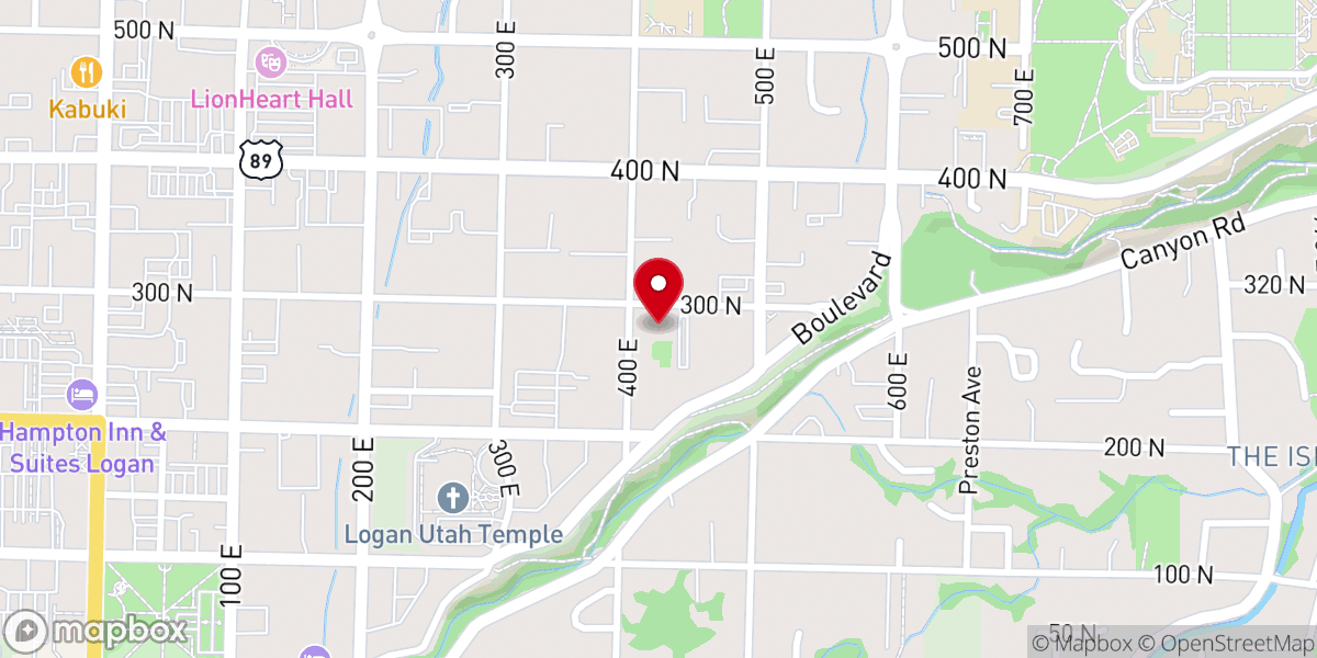 Map showing location of Gospel Peace Church