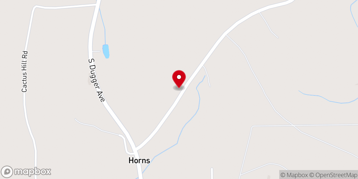 Map showing location of Pineview Baptist Church