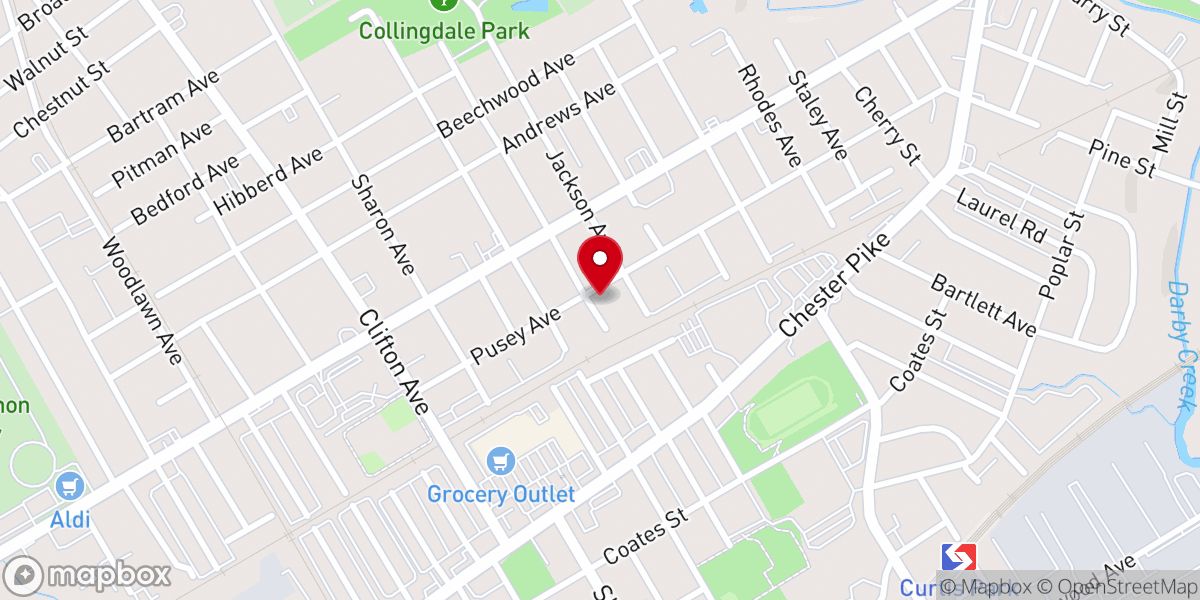 Map showing location of Greater Love Pentecostal Church