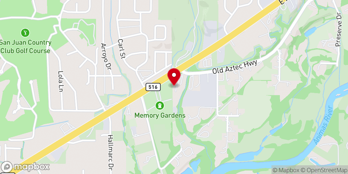 Map showing location of Calvary Chapel of Farmington