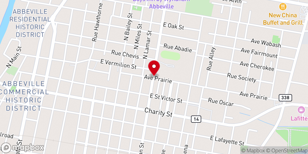 Map showing location of Vermilion Parish-Alternative