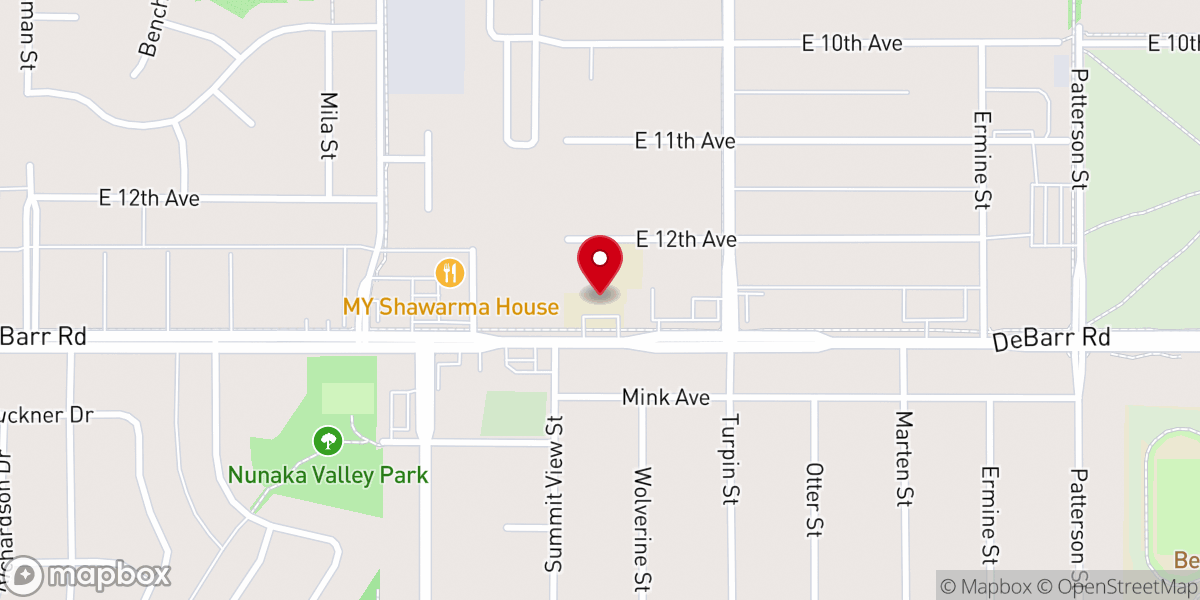 Map showing location of Anchorage Cross and Anchor Church