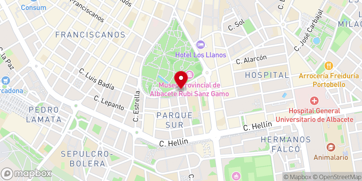 Map showing location of Parroquia de Ntra. Sra. de las Angustias y S. Felipe Neri