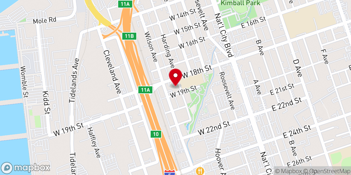 Map showing location of Saint Anthony of Padua Catholic Church