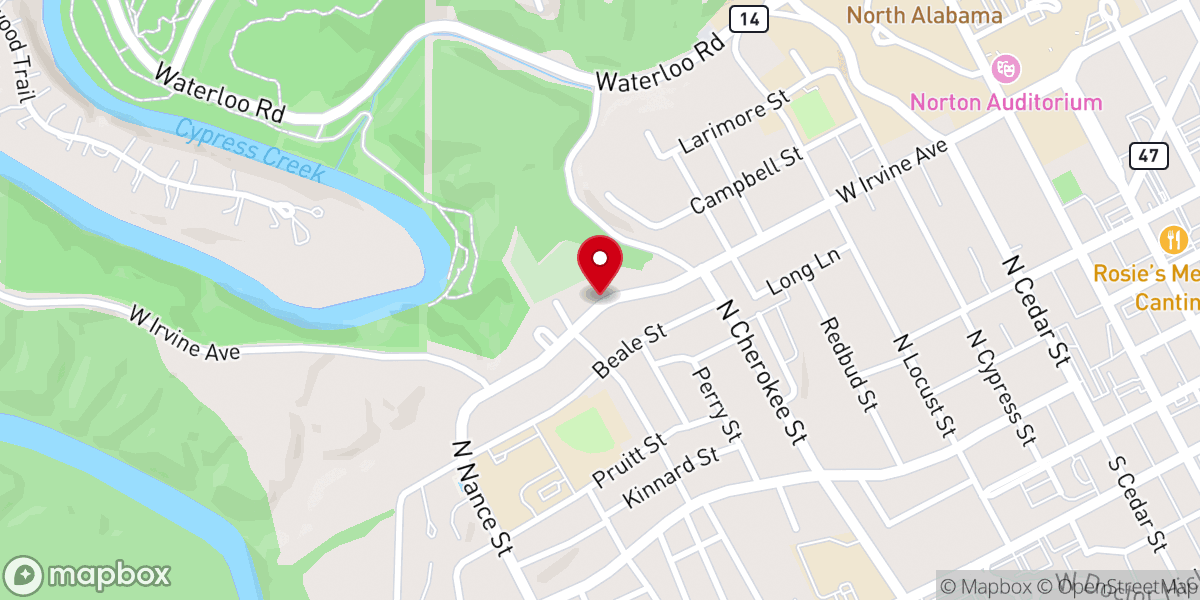 Map showing location of Mt Moriah PB Church