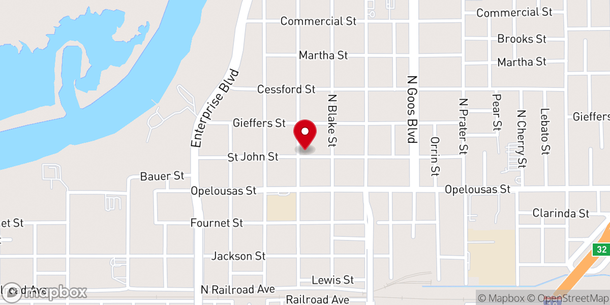 Map showing location of New Emmanuel Baptist Church
