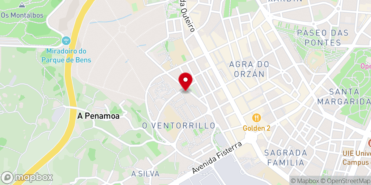 Map showing location of Salón Glana