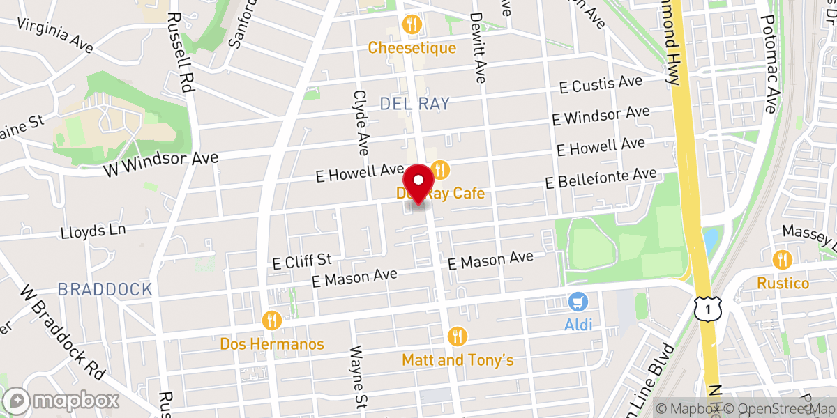 Map showing location of The Salvation Army Alexandria VA Citadel Corps