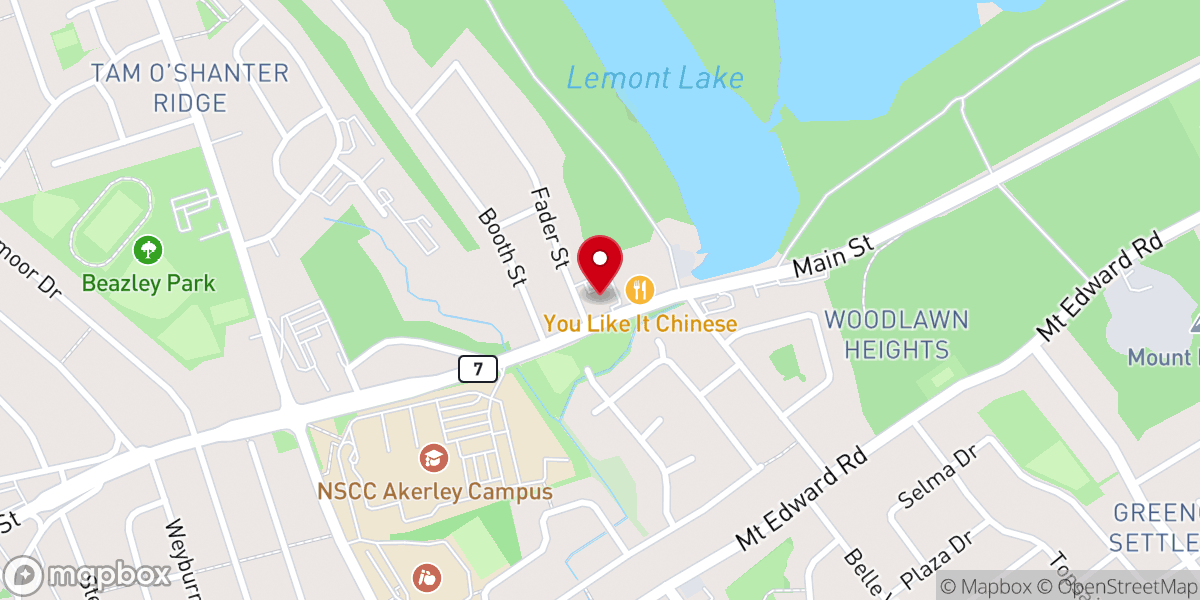 Map showing location of United Pentecostal Church of Dartmouth
