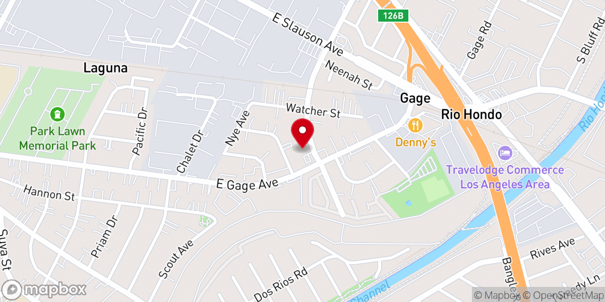 Map showing location of Greenwood Community Church