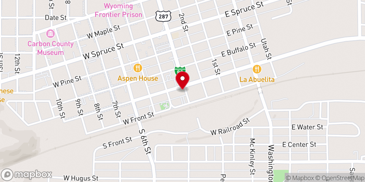 Map showing location of Victory Baptist Church