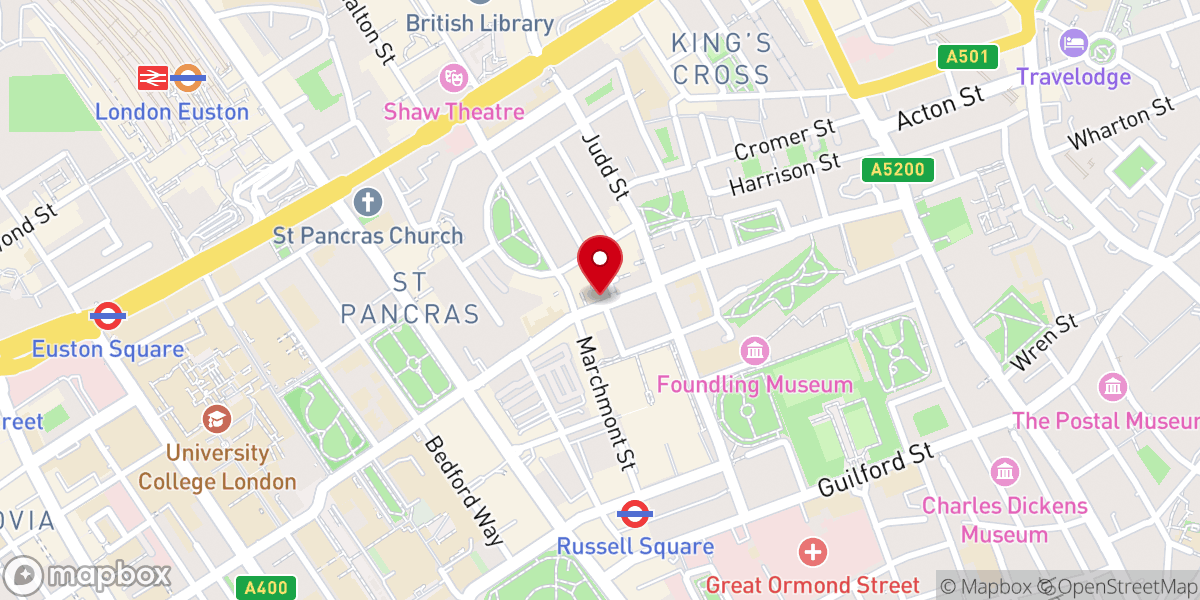Map showing location of The Methodist Church in Britain
