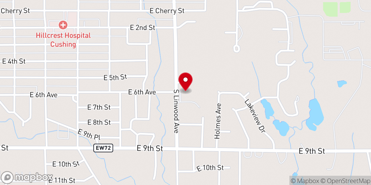 Map showing location of Randy Grellner, DO