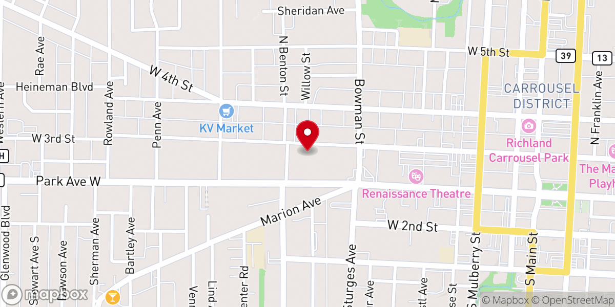 Map showing location of Sts. Constantine and Helen Greek Orthodox Church