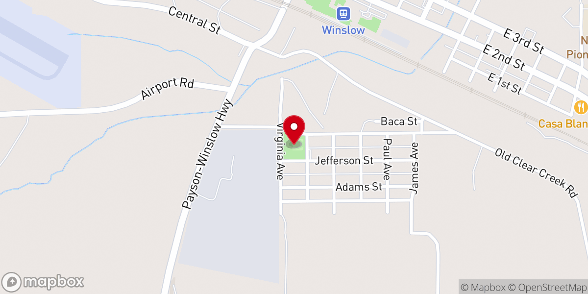 Map showing location of Sacred Heart Park