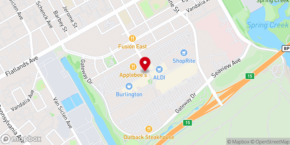 Map showing location of Bath & Body Works