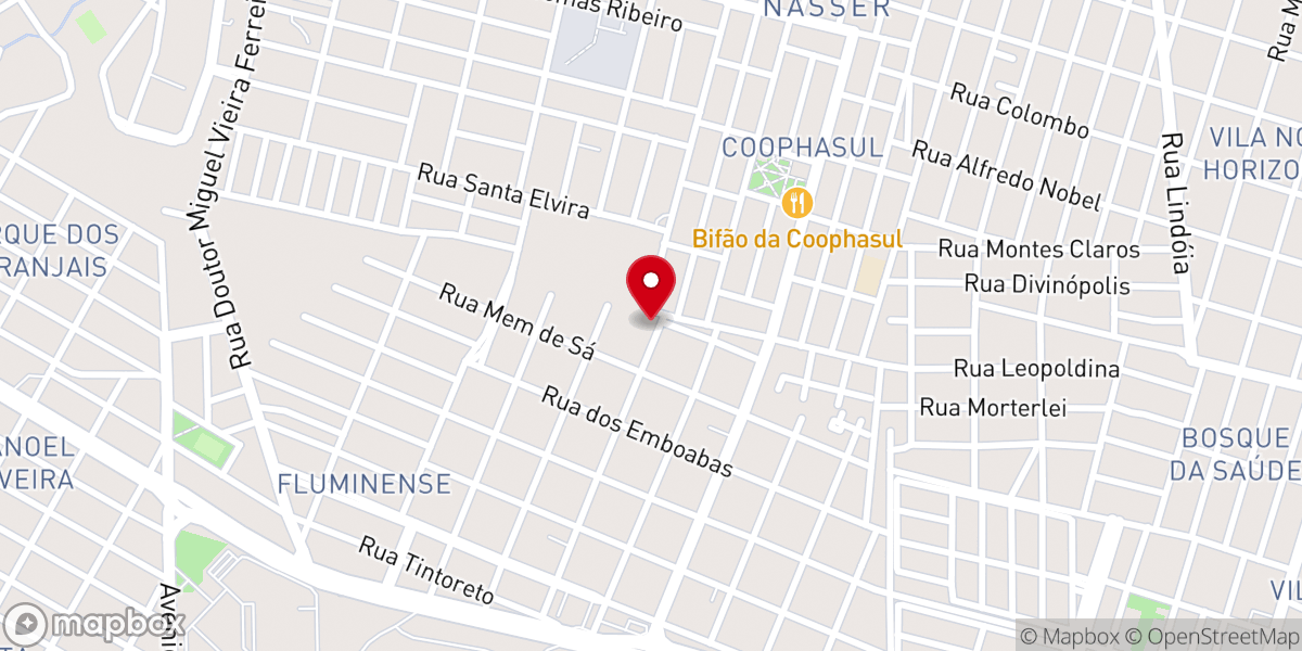 Map showing location of Paróquia São João Batista