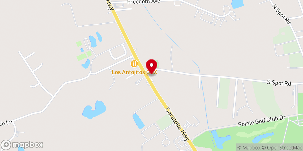 Map showing location of Powell's Point Baptist Church