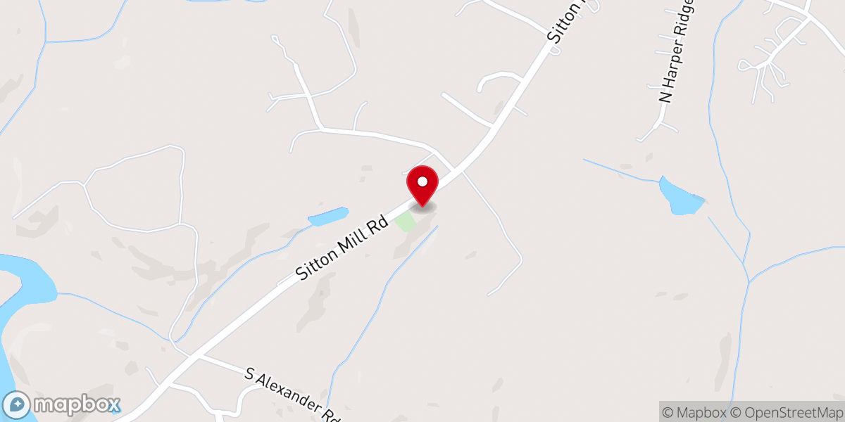 Map showing location of Ozion Baptist Church