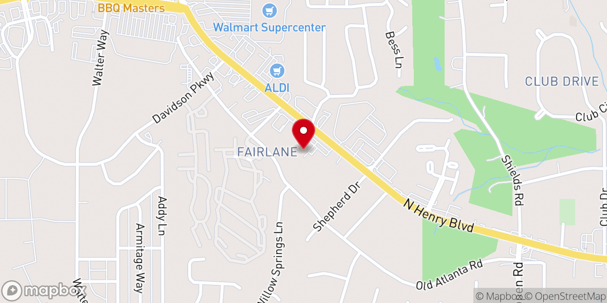 Map showing location of Temple of Faith Bible Church