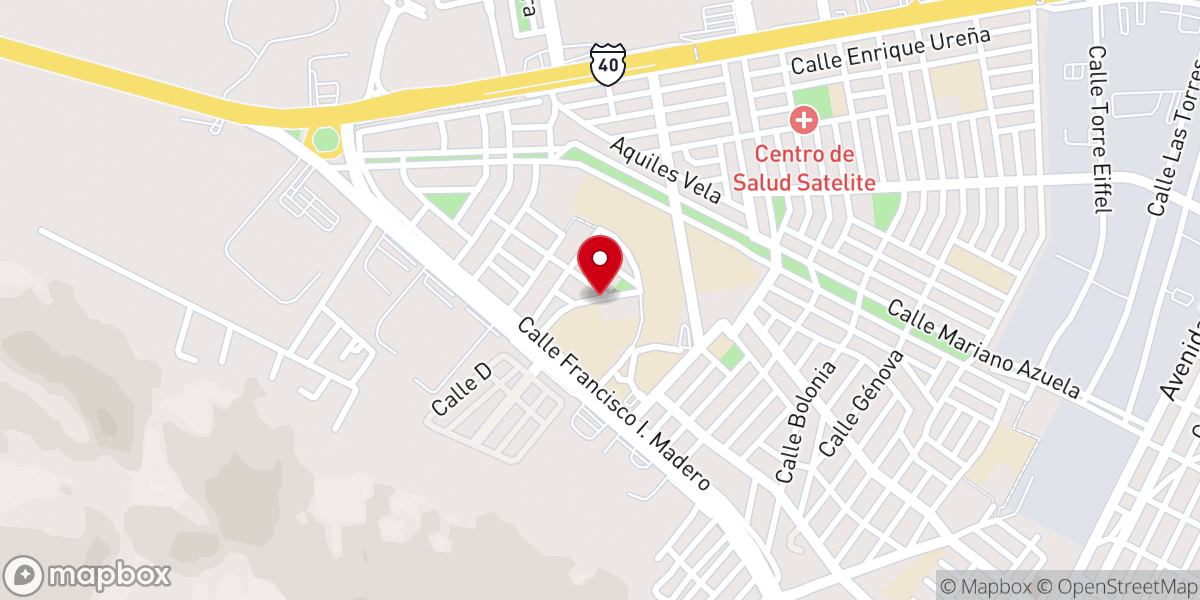 Map showing location of Templo San Juan Bosco