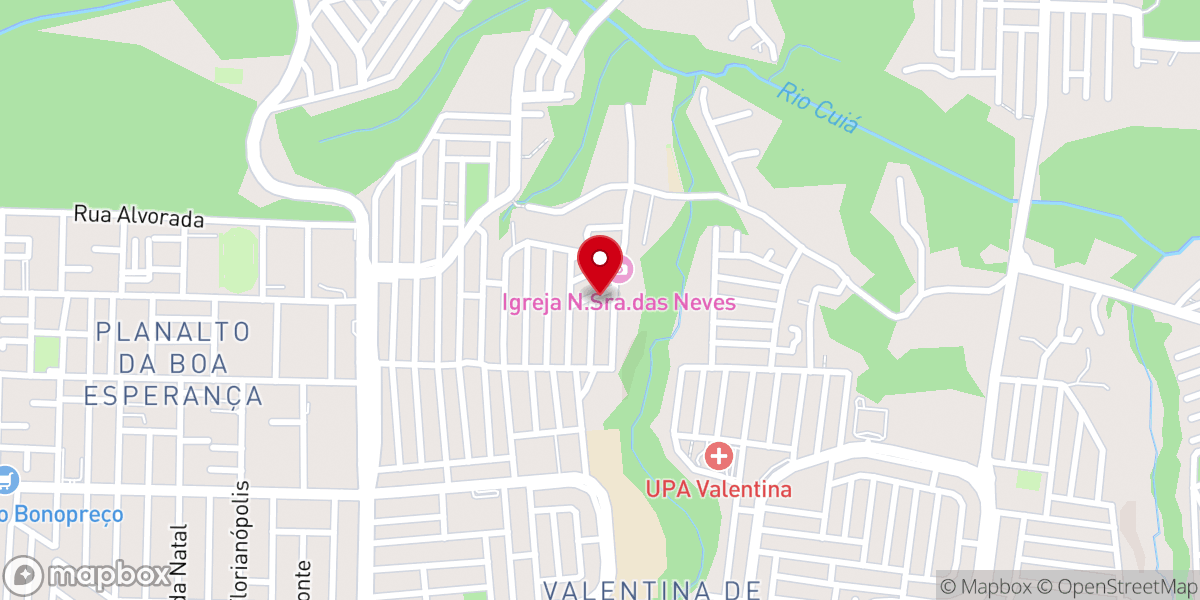 Map showing location of Igreja Pentecostal O Brasil Para Cristo João Pessoa