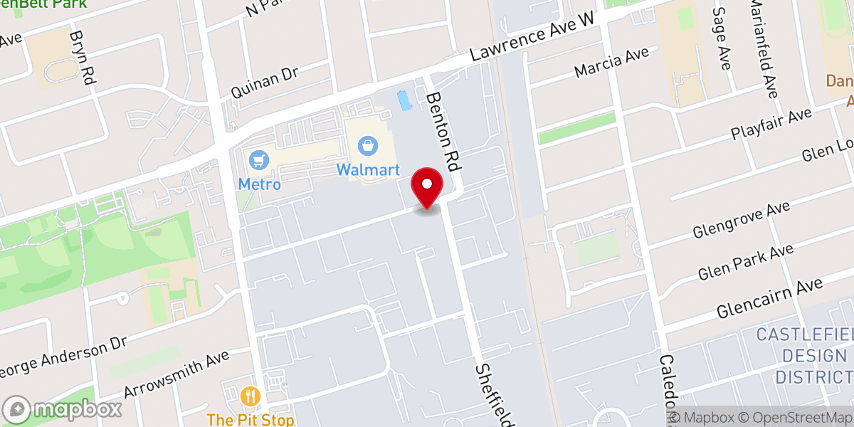 Map showing location of Igreja CFN Toronto - Igreja Brasileira em Toronto