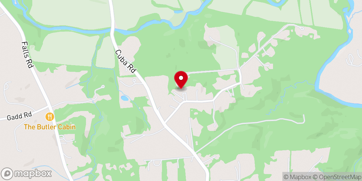 Map showing location of Hunt Valley Baptist Church
