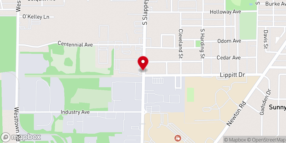 Map showing location of New True Fellowship Baptist Church Inc