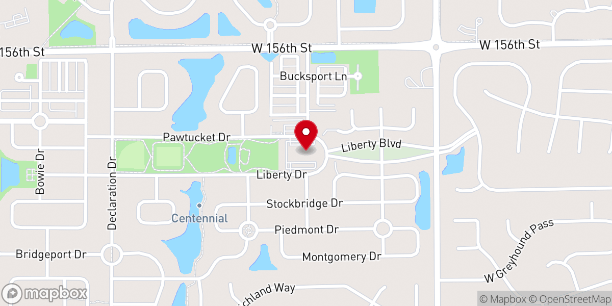 Map showing location of Cornerstone Bible Church