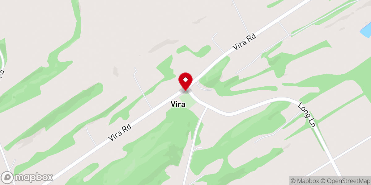 Map showing location of Little Valley Presbyterian Church