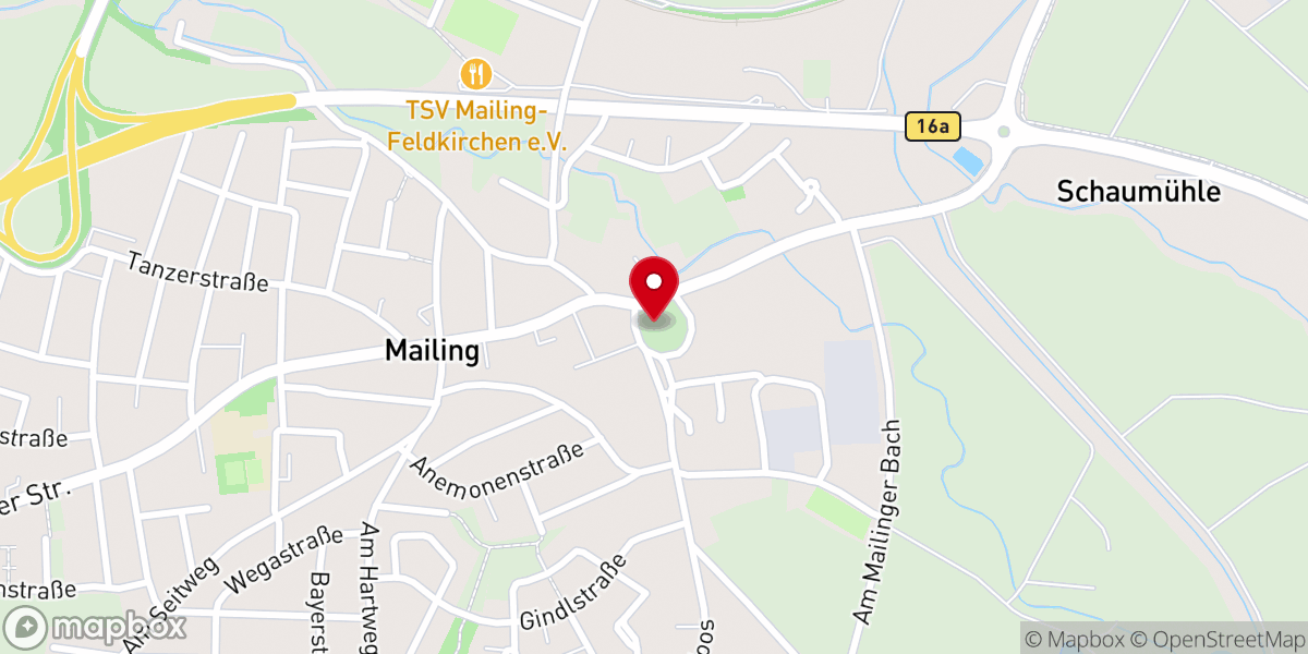 Map showing location of alte St. Martinkirche