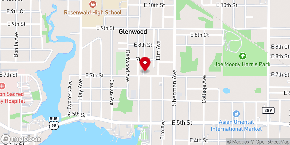Map showing location of St James Ame Church