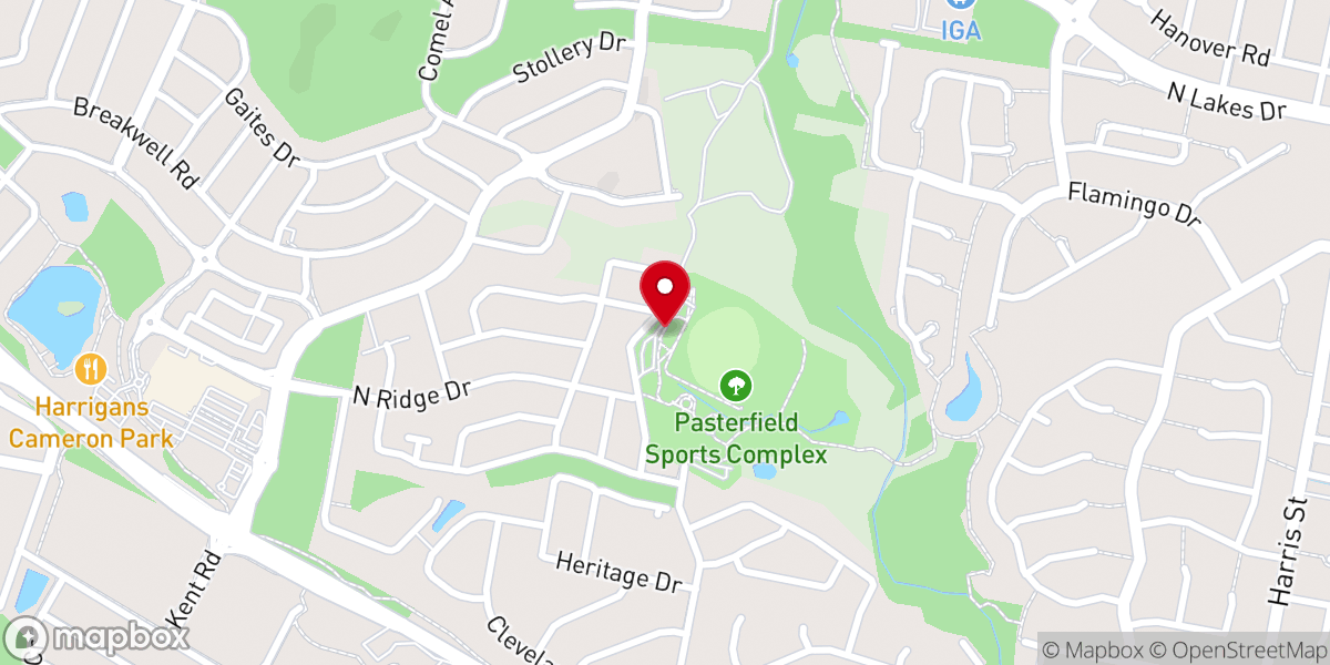 Map showing location of 뉴캐슬 하우교회 House of Worship Church Newcastle