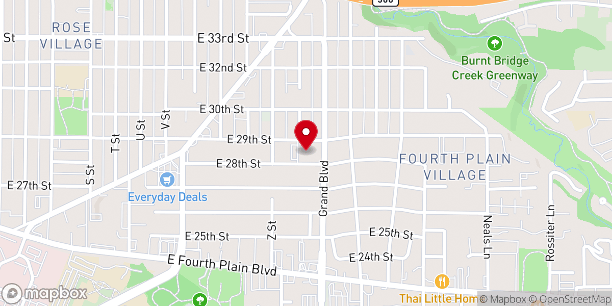 Map showing location of Memorial Lutheran Church, LCMS