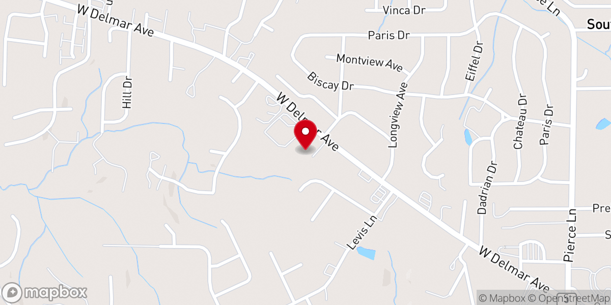 Map showing location of Godfrey Baptist Church