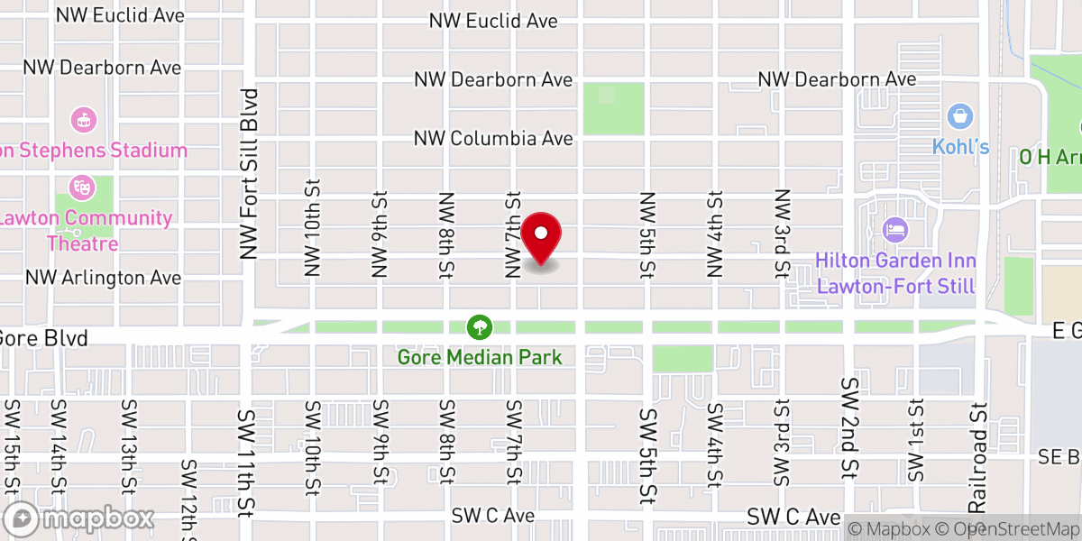 Map showing location of Family Life Center