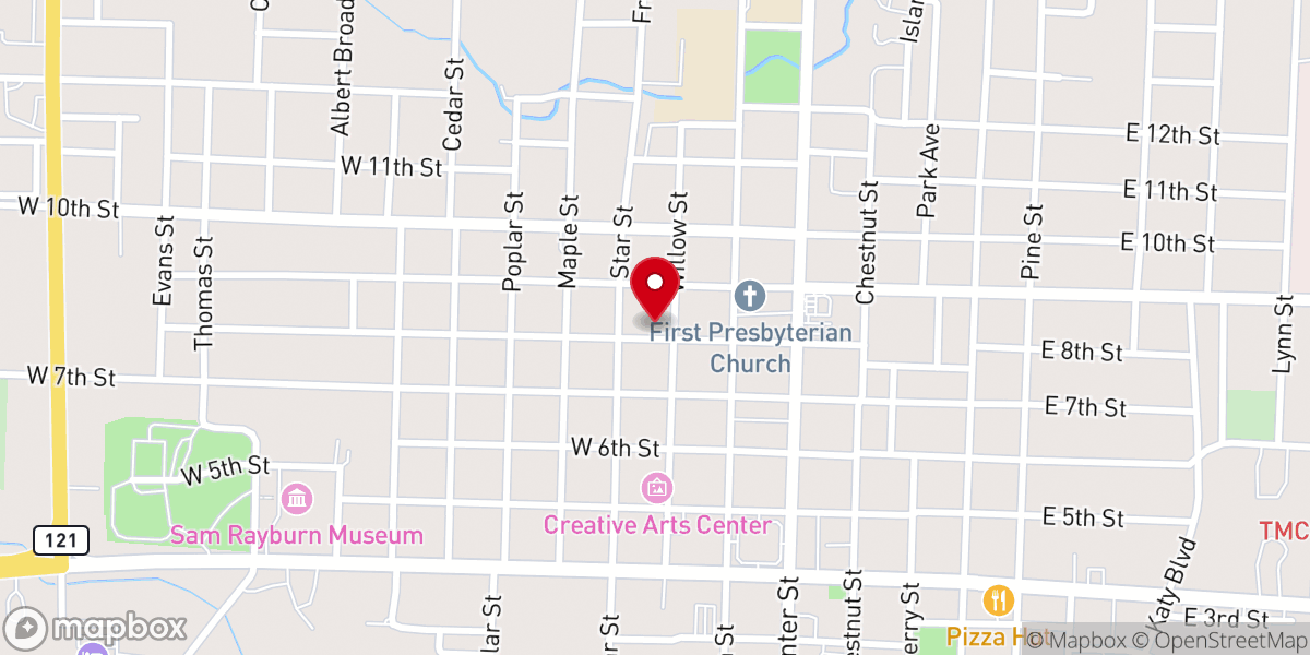 Map showing location of Clarence White Memorial Family Life Center