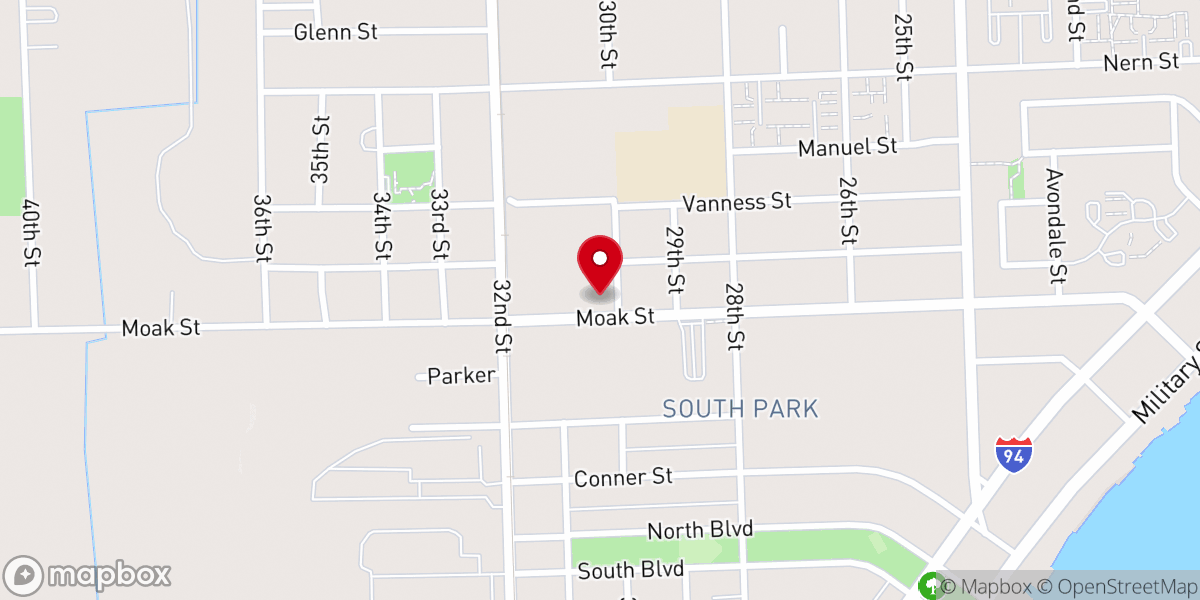 Map showing location of Zion Cathedral of Praise Church