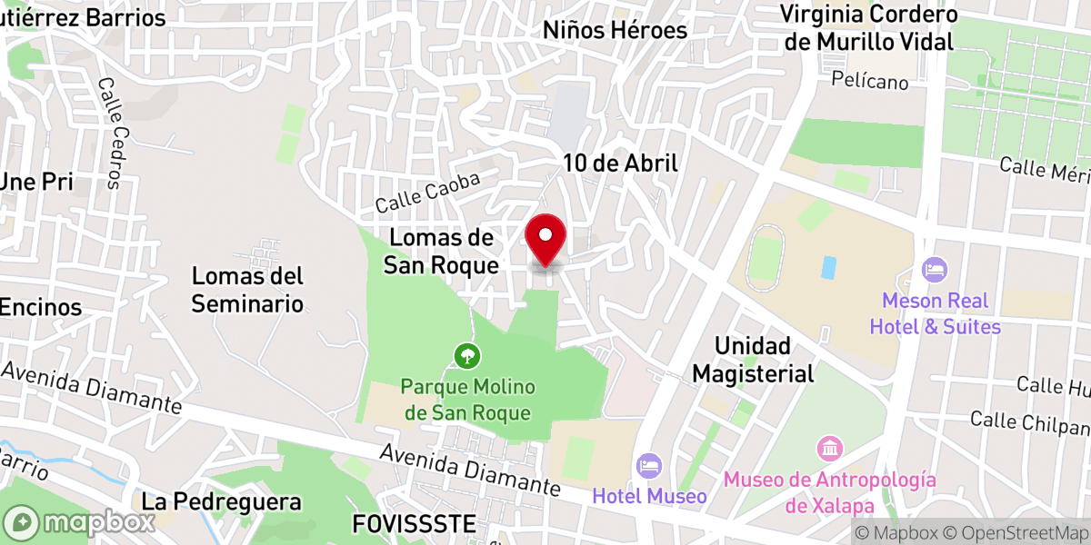 Map showing location of Centro Cristiano Emmanuel