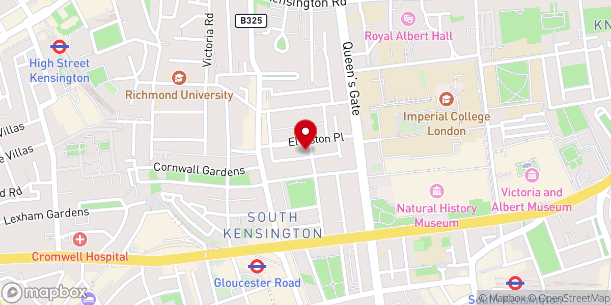 Map showing location of Chabad Lubavitch at Imperial College
