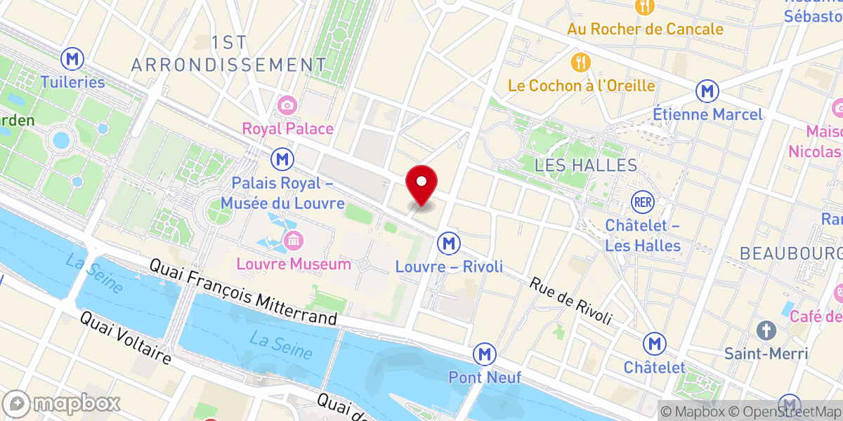 Map showing location of Église Protestante