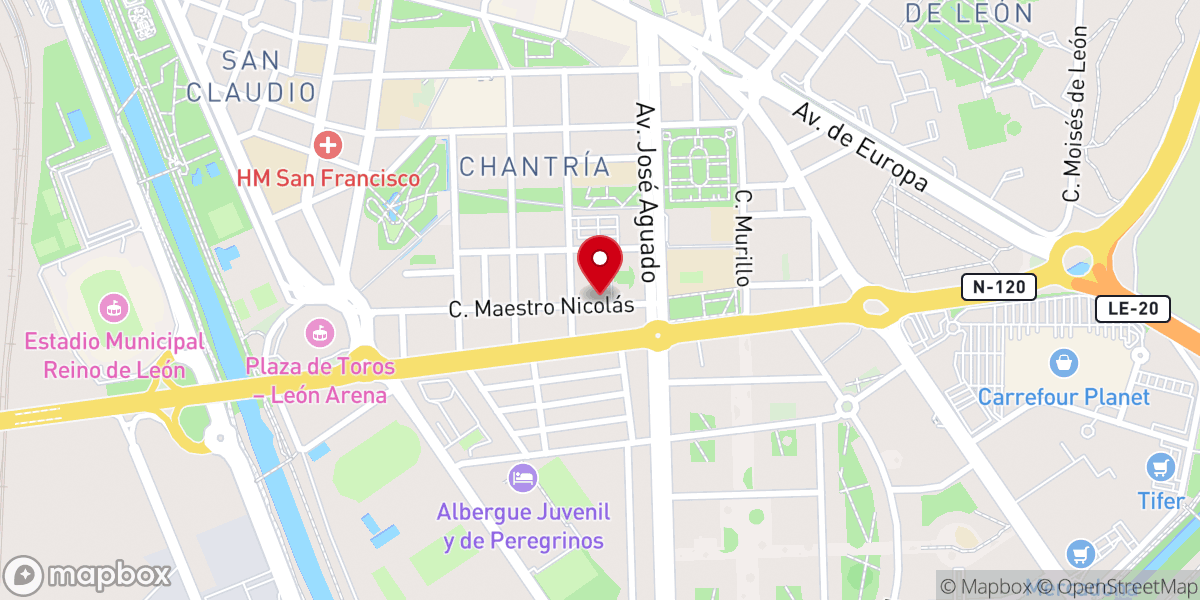 Map showing location of Centro Cristiano Dios De Pactos