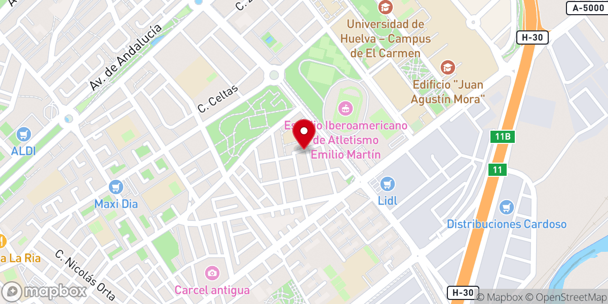Map showing location of Capilla de Ntra. Sra. Del Prado en su Dolor