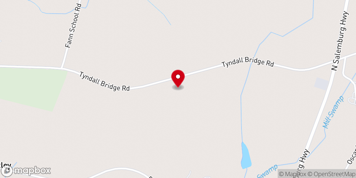 Map showing location of Freedom Baptist Church