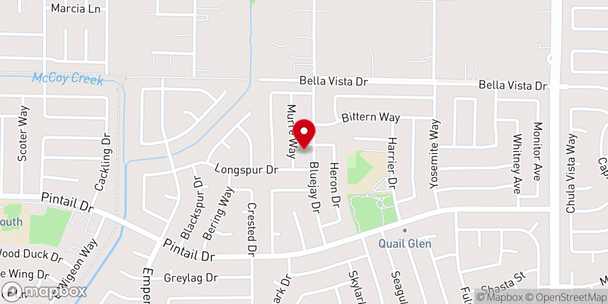 Map showing location of Grace Community Church