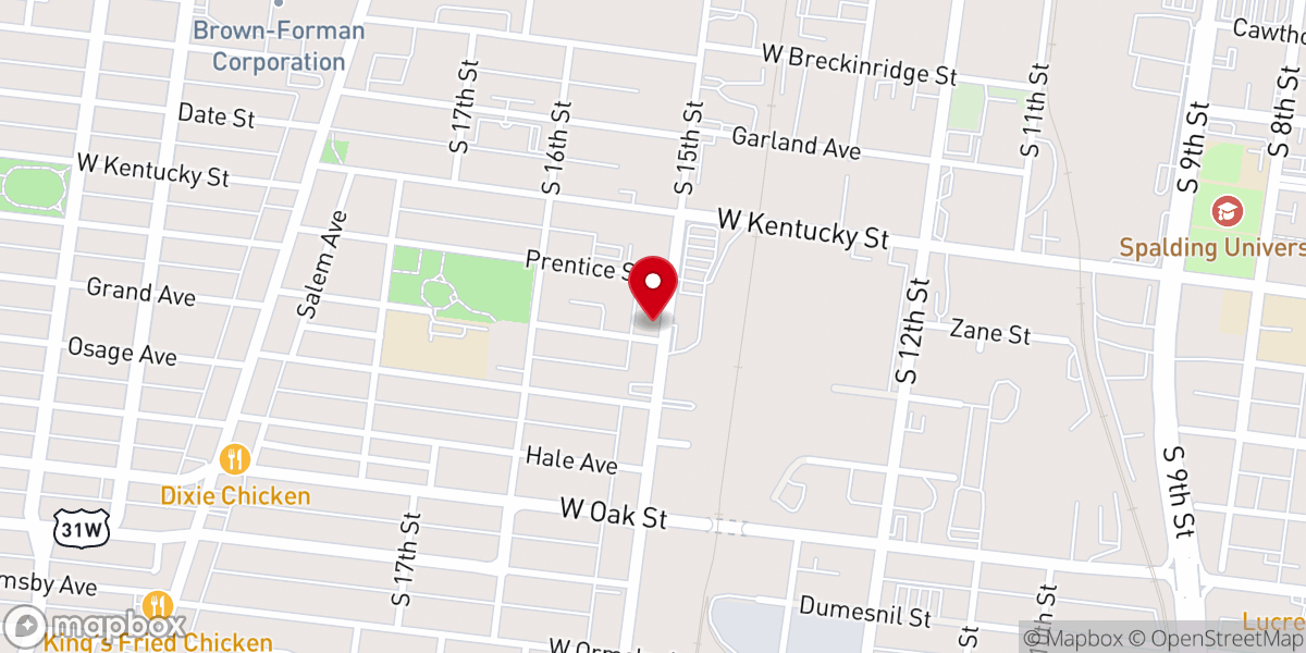 Map showing location of Greater Free Born Baptist Church