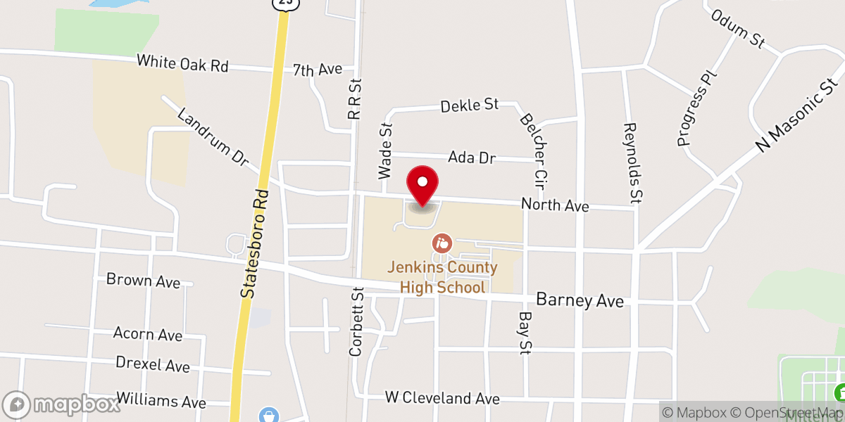 Map showing location of Connection Church Millen Sunday Service