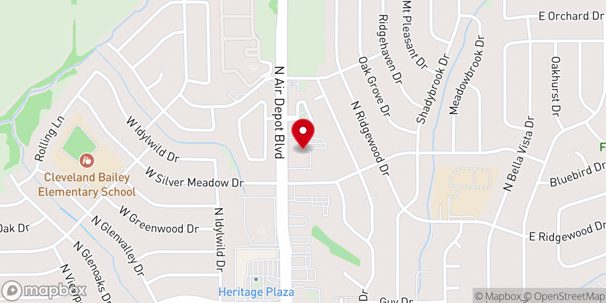 Map showing location of The Good Shepherd Lutheran Church - LCMS