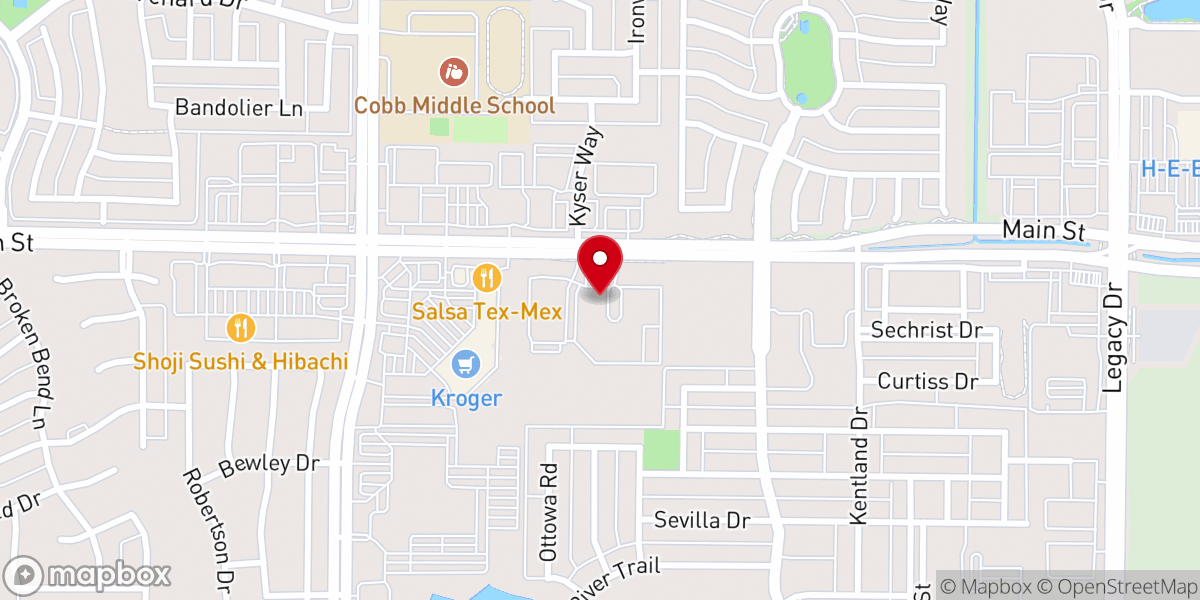 Map showing location of Grace Avenue United Methodist Church